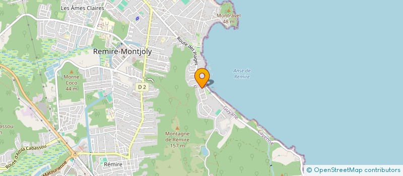 localisation de l'entreprise CONSEIL ET DEVELOPPEMENT GUYANE  REMIRE-MONTJOLY