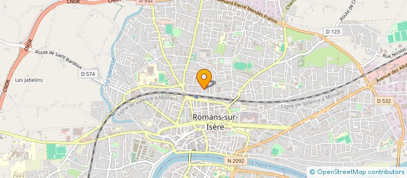 localisation de l'entreprise CONSEIL ET DEVELOPPEMENT INFORMATIQUE à ROMANS-SUR-ISERE