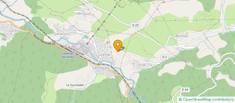localisation de l'entreprise CONSEIL ET EXPERTISE EN RESSOURCES MINERALES ET EN ABREGE CEREMINE à LUZENAC