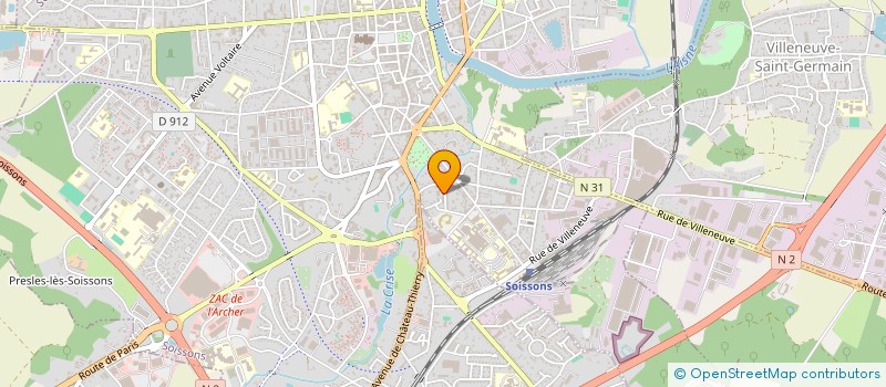 localisation de l'entreprise CONSEIL ET FORMATION EN INGENIERIE MECANIQUE ET NUMERIQUE à SOISSONS
