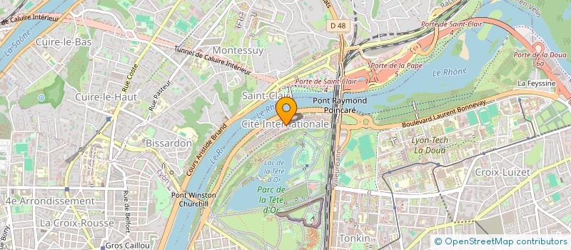 localisation de l'entreprise CONSEIL ET FORMATION POUR LES PROFESSIONNELS DE SANTE à LYON