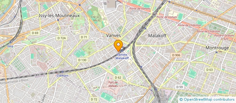 localisation de l'entreprise CONSEIL ET FORMATION PROFESSIONNELS  VANVES