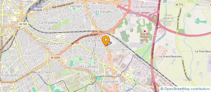 localisation de l'entreprise CONSEIL ET GESTION à CLERMONT-FERRAND