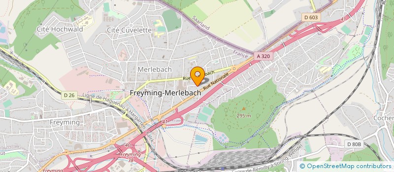 localisation de l'entreprise CONSEIL ET GESTION DES AIRES D'ACCUEIL DES GENS DU VOYAGE à FREYMING-MERLEBACH