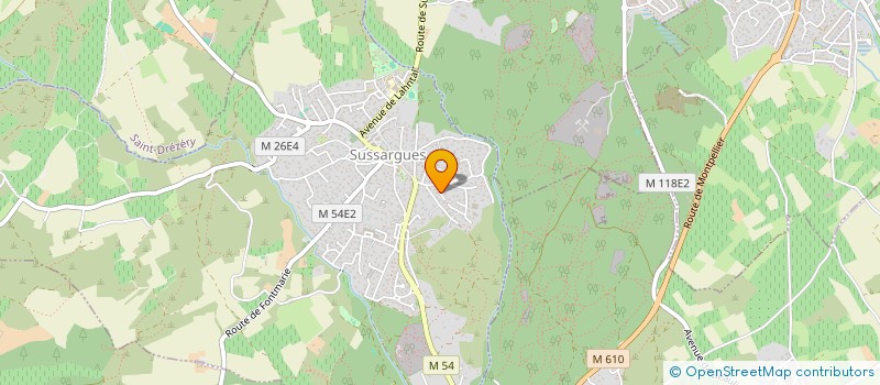 localisation de l'entreprise CONSEIL ET REALISATIONS MEDICALES  SUSSARGUES