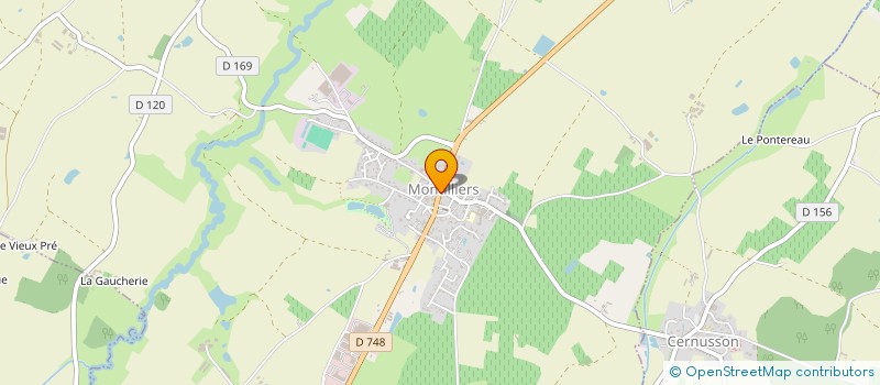 localisation de l'entreprise CONSEIL ET SERVICE BLANCHISSERIE à MONTILLIERS