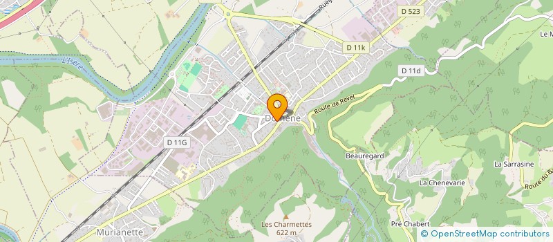 localisation de l'entreprise CONSEIL ETUDE REALI FORMATION INFORMATIQ à DOMENE
