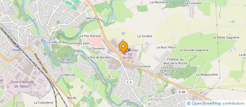 localisation de l'entreprise CONSEIL ETUDE REALIS MODERN AUTOMAT PROD à GETIGNE