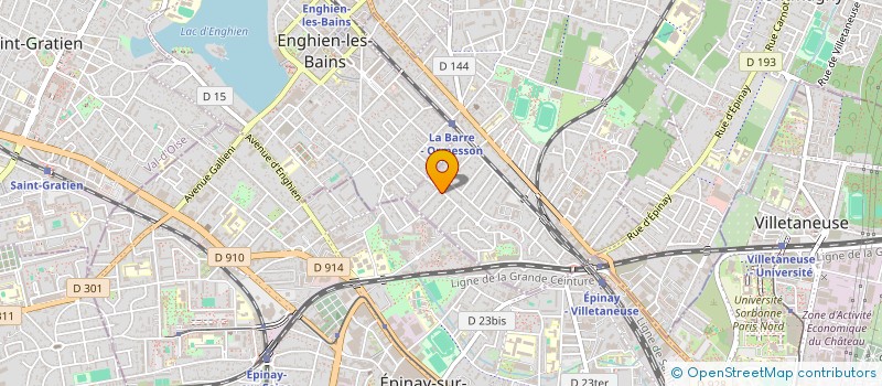 localisation de l'entreprise CONSEIL ETUDE REALISATION INFORMATIQUE  DEUIL-LA-BARRE