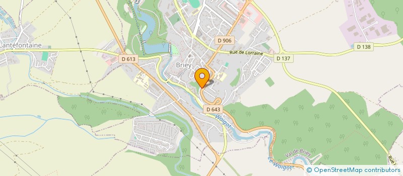 localisation de l'entreprise CONSEIL ETUDES FORMATION à VAL DE BRIEY