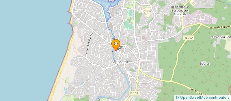 localisation de l'entreprise CONSEIL ETUDES HABITAT  CAPBRETON