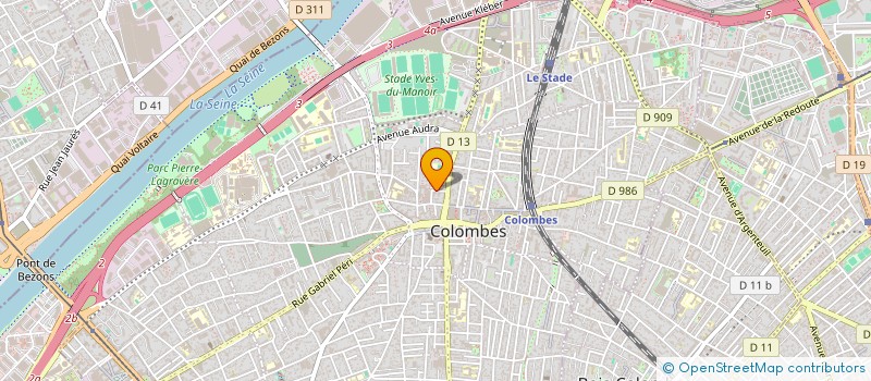 localisation de l'entreprise CONSEIL ETUDES REALIS INFORMATIQUE SERVI  COLOMBES