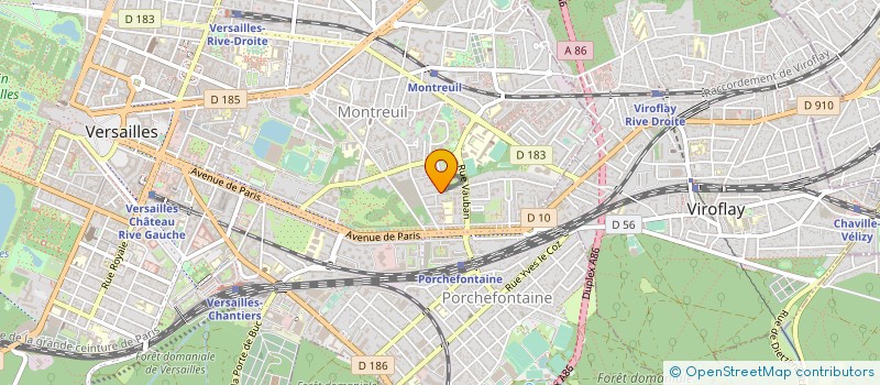 localisation de l'entreprise CONSEIL EVOLUTION DEVELOPPEMENT à VERSAILLES