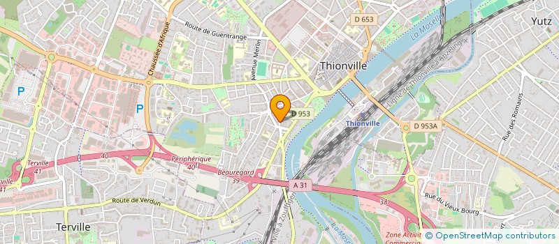 localisation de l'entreprise CONSEIL EXPANSION AMENAGEMENT  THIONVILLE