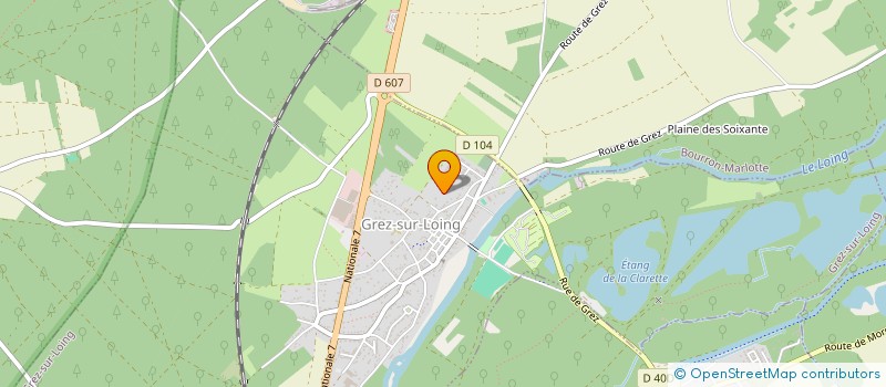 localisation de l'entreprise CONSEIL & EXPERTISE EN SECURITE ET DEFENSE INCENDIE à GREZ-SUR-LOING