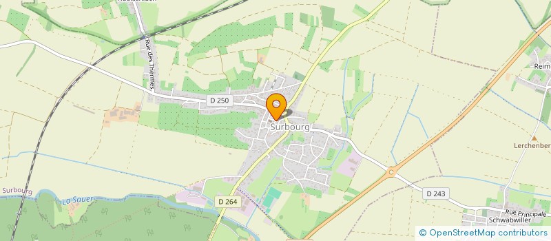 localisation de l'entreprise CONSEIL FABRIQUE DE L'EGLISE CATHOLIQUE  SOULTZ-SOUS-FORETS