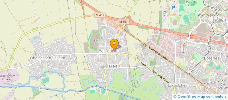 localisation de l'entreprise CONSEIL FABRIQUE DE L'EGLISE CATHOLIQUE  WOLFISHEIM