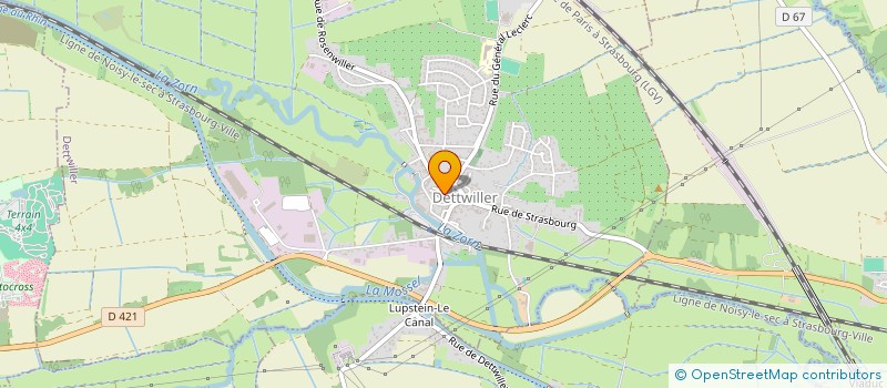 localisation de l'entreprise CONSEIL FABRIQUE DE L'EGLISE CATHOLIQUE  DETTWILLER