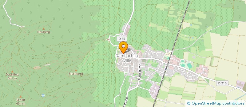 localisation de l'entreprise CONSEIL FABRIQUE DE L EGLISE CATHOLIQUE  DAMBACH-LA-VILLE