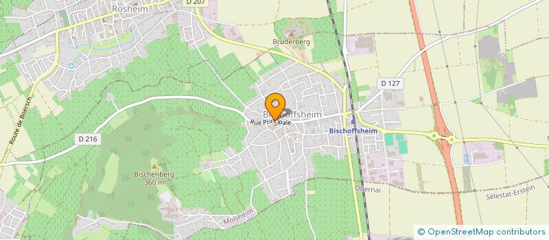 localisation de l'entreprise CONSEIL FABRIQUE DE L'EGLISE CATHOLIQUE  BISCHOFFSHEIM