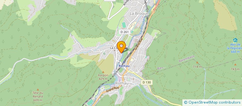 localisation de l'entreprise CONSEIL FABRIQUE DE L'EGLISE CATHOLIQUE  LA BROQUE