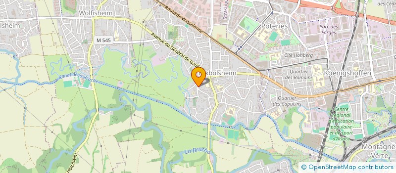 localisation de l'entreprise CONSEIL FABRIQUE DE L'EGLISE CATHOLIQUE  ECKBOLSHEIM