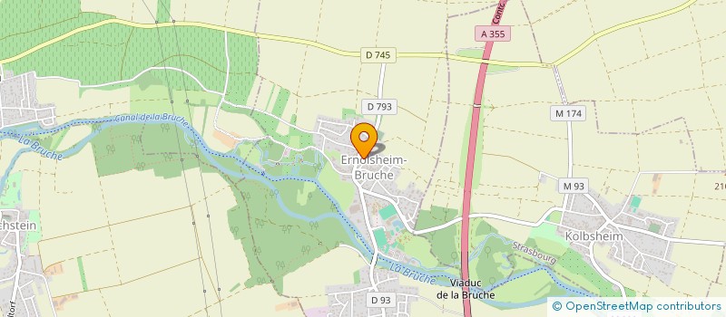 localisation de l'entreprise CONSEIL FABRIQUE DE L EGLISE CATHOLIQUE  ERNOLSHEIM-BRUCHE