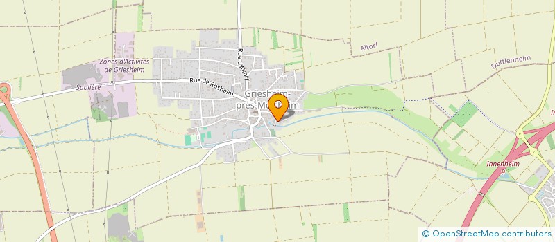 localisation de l'entreprise CONSEIL FABRIQUE DE L EGLISE CATHOLIQUE  GRIESHEIM-PRES-MOLSHEIM