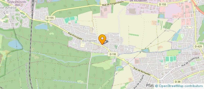 localisation de l'entreprise CONSEIL FABRIQUE DE L'EGLISE CATHOLIQUE  RICHWILLER