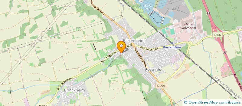 localisation de l'entreprise CONSEIL FABRIQUE DE L'EGLISE CATHOLIQUE  BARTENHEIM