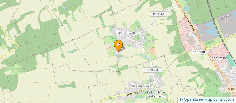 localisation de l'entreprise CONSEIL FABRIQUE DE L'EGLISE CATHOLIQUE  GEISPITZEN