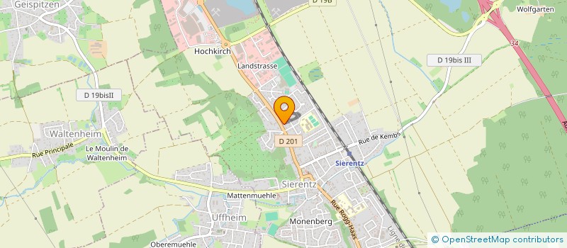 localisation de l'entreprise CONSEIL FABRIQUE DE L'EGLISE CATHOLIQUE  SIERENTZ