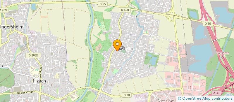 localisation de l'entreprise CONSEIL FABRIQUE DE L'EGLISE CATHOLIQUE  SAUSHEIM