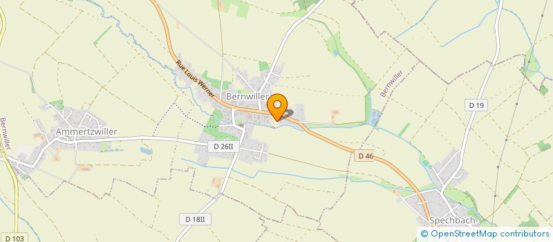 localisation de l'entreprise CONSEIL FABRIQUE DE L'EGLISE CATHOLIQUE  BERNWILLER