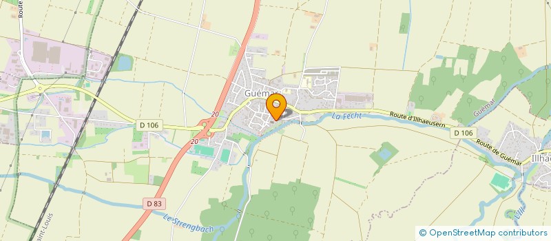 localisation de l'entreprise CONSEIL FABRIQUE DE L'EGLISE CATHOLIQUE  ILLHAEUSERN