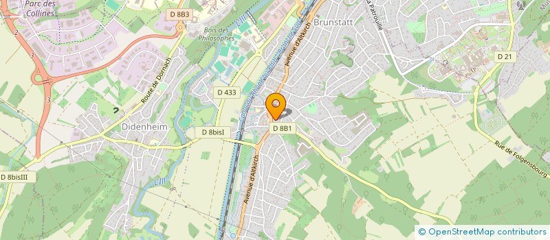 localisation de l'entreprise CONSEIL FABRIQUE EGLISE CATH STE ODILE  BRUNSTATT-DIDENHEIM