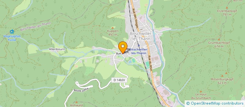 localisation de l'entreprise CONSEIL FABRIQUE EGLISE CATHOLIQUE ST ALPHONSE DE LIGUORI  BITSCHWILLER-LES-THANN