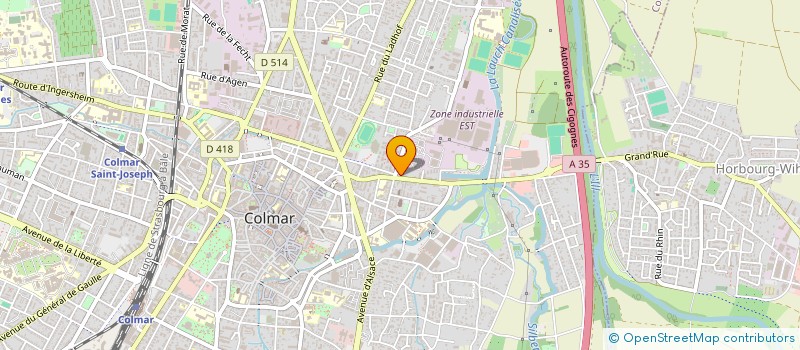 localisation de l'entreprise CONSEIL FABRIQUE L'EGLISE SAINT ANTOINE  COLMAR