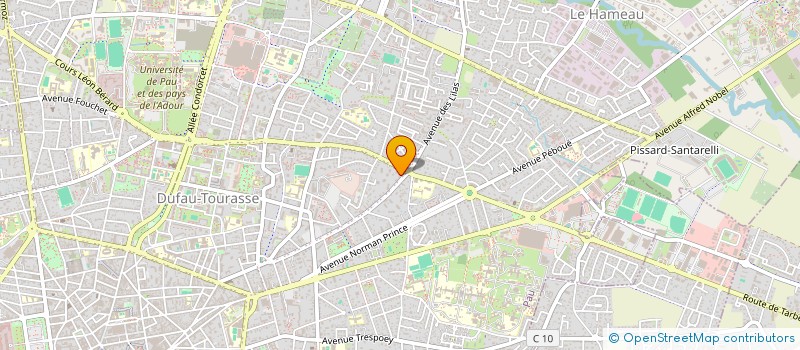 localisation de l'entreprise CONSEIL FINANCE GESTION à PAU