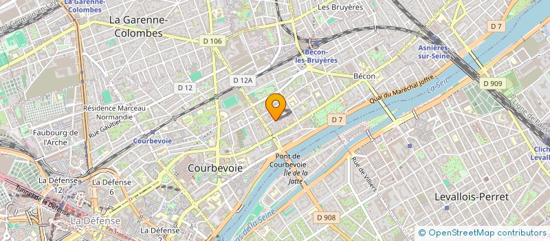 localisation de l'entreprise CONSEIL FOOTBALL AMBITION à COURBEVOIE