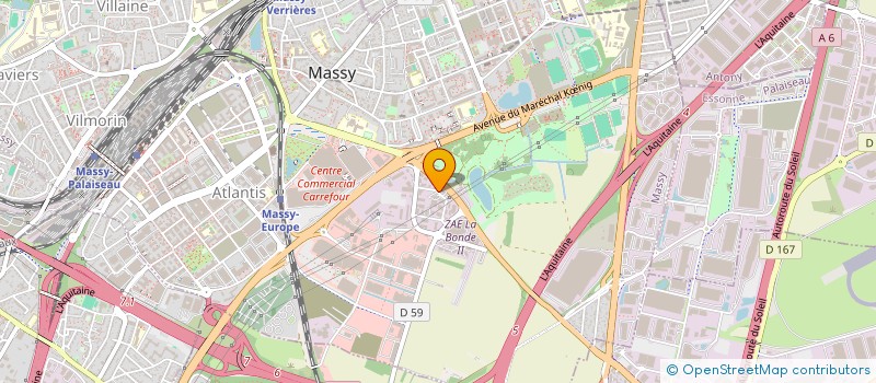 localisation de l'entreprise CONSEIL FORMAFRANCE ILE DE FRANCE à MASSY