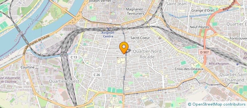 localisation de l'entreprise CONSEIL FORMATION 2000  AVIGNON