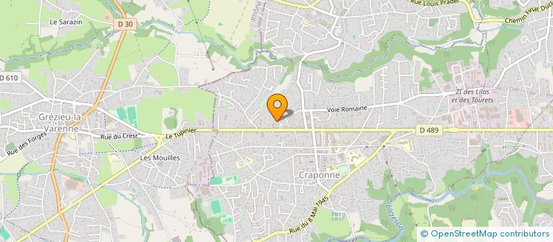 localisation de l'entreprise CONSEIL FORMATION AUDIT GESTION  CRAPONNE