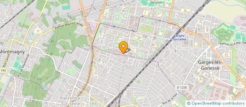 localisation de l'entreprise CONSEIL FORMATION DEVELOPPEMENT  SARCELLES