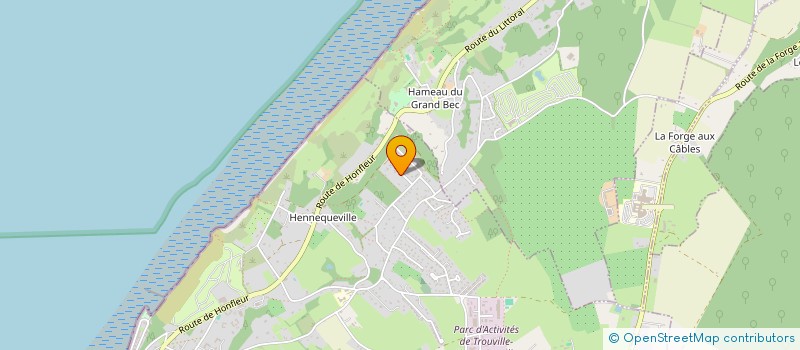 localisation de l'entreprise CONSEIL FORMATION EN HYGIENE ET DOCUMENT UNIQUE  TROUVILLE-SUR-MER