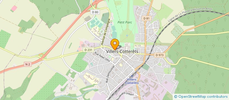 localisation de l'entreprise CONSEIL GESTION à VILLERS-COTTERETS
