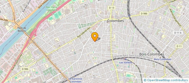 localisation de l'entreprise CONSEIL GESTION ASSURANCE PREVOYANCE COURTAGE  COLOMBES