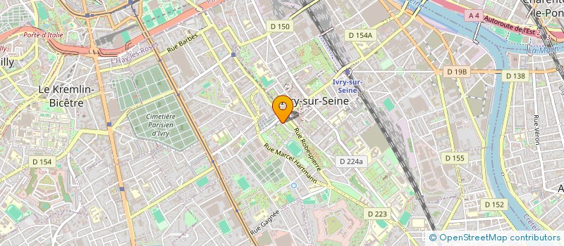localisation de l'entreprise CONSEIL GESTION ET ASSISTANCE COMPTABLE à IVRY-SUR-SEINE