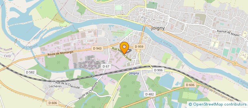 localisation de l'entreprise CONSEIL GESTION ET FORMATION à JOIGNY
