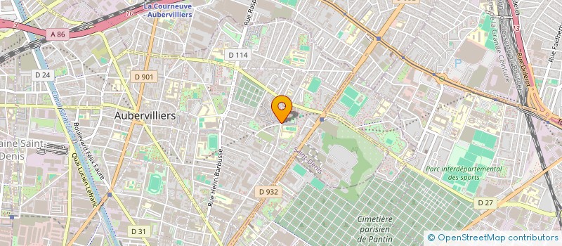 localisation de l'entreprise CONSEIL GESTION EXPERTISE COMPTABLE  AUBERVILLIERS